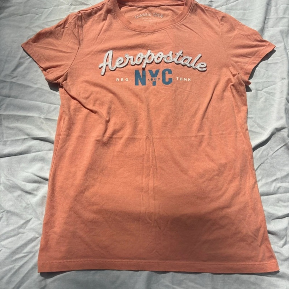 Aeropostale Pink Polo Fitted T-Shirt